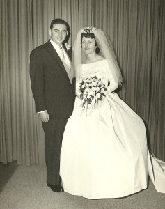 My Mom and Dad on their wedding day.  So cool...51 years ago...