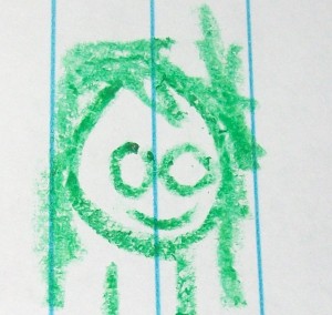 This is how my son thinks my hair looks!  I swear it isn't green from the vitamins!