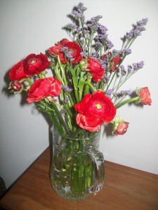 My flowers from TheBouqs.com - reminds me of a Gauguin painting!